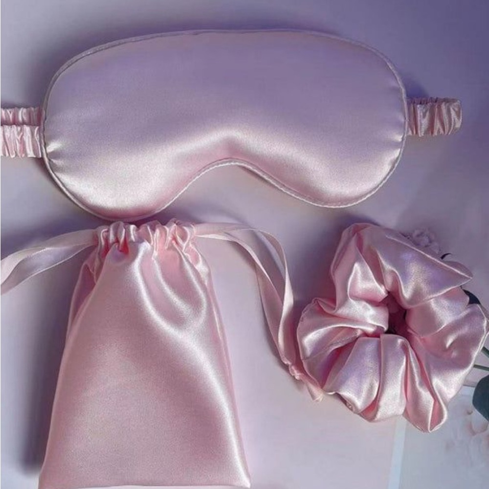 Shabby chic satin silk eye mask NWOT - Picture 5 of 10